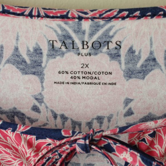 Beautiful Talbots 2X 3/4 Sleeve blouse - Picture 4 of 5